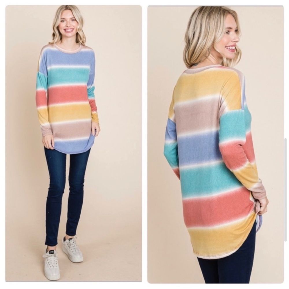 NWT Multi Color Long Sleeve Tunic bundle item only Sz S